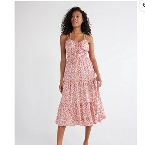 Women's floral Cross Back Dress